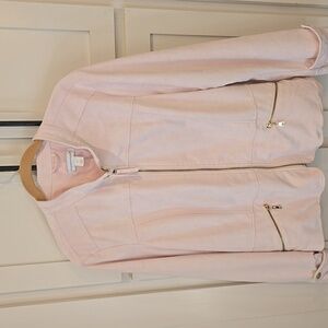 Women's Pink Jacket with Gold Accents